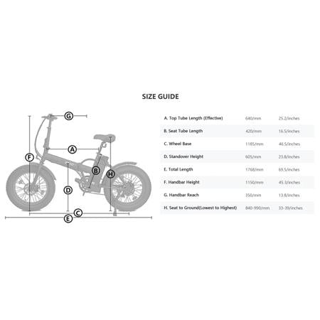 Electric Fat Tire Bicycle 20 In. x 4 In. Folding Bike 500W 36V 12Ah Lithium Battery Beach Mountain Snow Electric Bike Moped - White and Blue