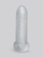 Perfect Fit Fat Boy Ultra Fat 7 Inch Penis Sleeve with Ball Loop, Clear