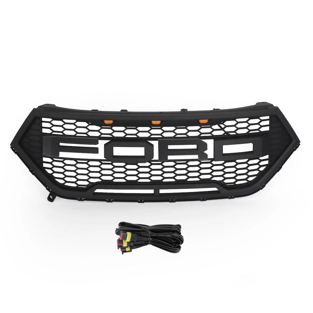 Ford Edge 15-18  Raptor Style Front Bumper Grill Upper Black Grill Generic