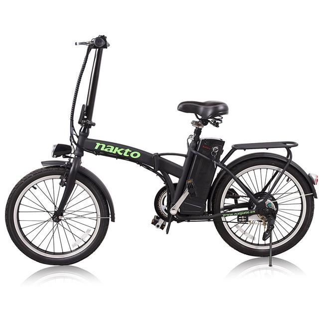 NAK- FASB 20 Fashion Folding Electric Bicycle, Black