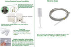 lyfreen milking machine for goats, automatic pulsation vacuum pump milker food-grade goat milking machine, portable farm supplies for nigerian dwarfs, nubian mix (3l,us plug)
