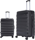 2pcs Anti-scratch ABS Material Hardside Spinner luggage, Carry-On,20inch and 28inch Wear-resistant, Lightweight Spinner Suitcase