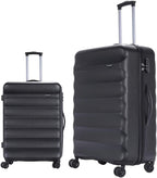 2pcs Anti-scratch ABS Material Hardside Spinner luggage, Carry-On,20inch and 28inch Wear-resistant, Lightweight Spinner Suitcase
