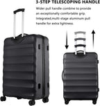 2pcs Anti-scratch ABS Material Hardside Spinner luggage, Carry-On,20inch and 28inch Wear-resistant, Lightweight Spinner Suitcase