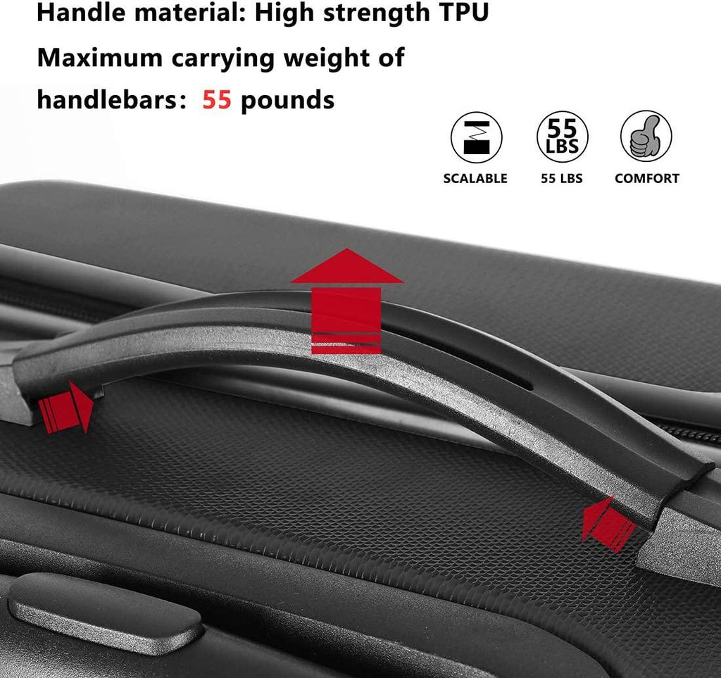 2pcs Anti-scratch ABS Material Hardside Spinner luggage, Carry-On,20inch and 28inch Wear-resistant, Lightweight Spinner Suitcase