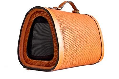 Becky Winston Woven Leather Pet Carrier
