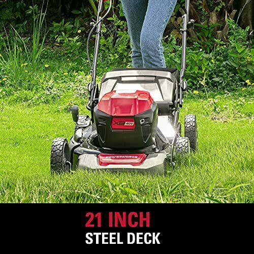 XB 40V 21" Brushless Cordless Push Mower, Electric Self-Propelled Lawn Mower