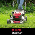 XB 40V 21" Brushless Cordless Push Mower, Electric Self-Propelled Lawn Mower