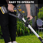 Weed Wacker Cordless, Battery Powered Weed Eater with Blades, Trimmer/Edger/Mower 3 in 1, 5.2lbs Lightweight
