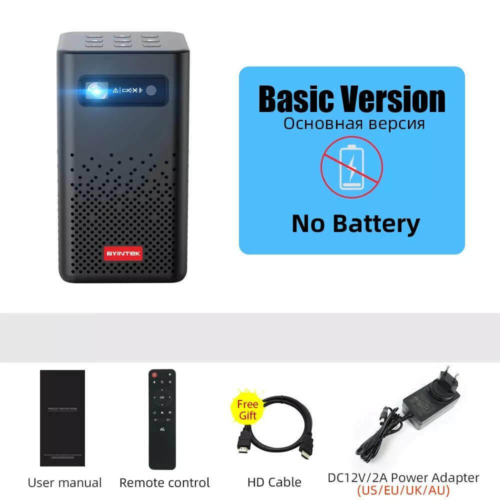 p20 mini portable pico smart android wifi screenless tv laser led dlp projector