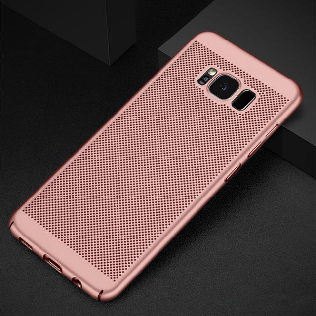 Phone Accessories - Hard PC Matte Full Cover Heat Dissipation Case For Samsung Galaxy S8 S9 S10 Plus NOTE 8 9 S6 S7 Edge