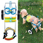 Pet Wheelchair, Aluminum Alloy Pet Wheelchair Adjustable Rehabilitation Training Scooter for Disabled Dog