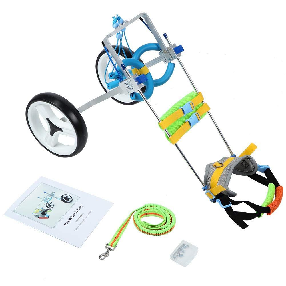 Ichiias Pet Wheelchair Aluminum Alloy Adjustable Rehabilitation Training Scooter for Disabled Dog
