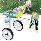 Pet Wheelchair, Aluminum Alloy Pet Wheelchair Adjustable Rehabilitation Training Scooter for Disabled Dog