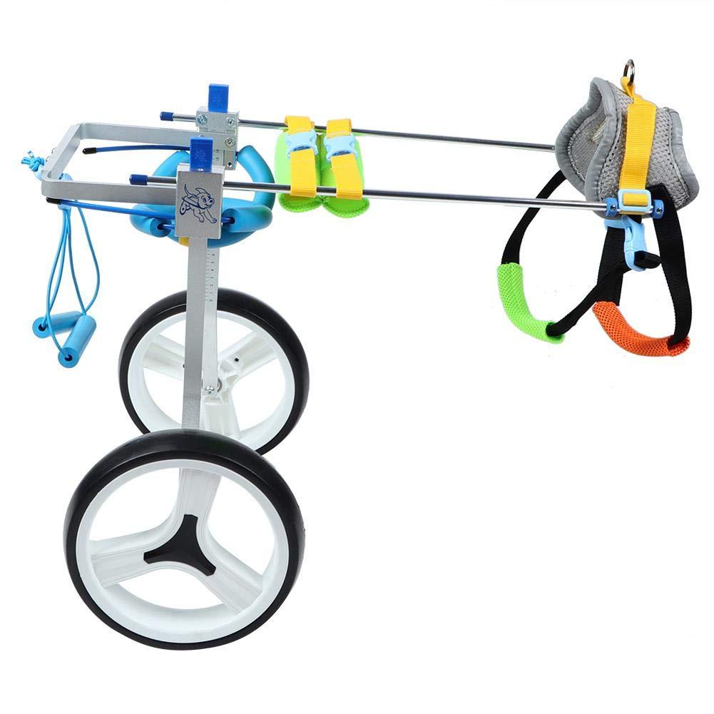 Pet Wheelchair, Aluminum Alloy Pet Wheelchair Adjustable Rehabilitation Training Scooter for Disabled Dog
