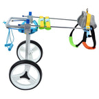 Pet Wheelchair, Aluminum Alloy Pet Wheelchair Adjustable Rehabilitation Training Scooter for Disabled Dog