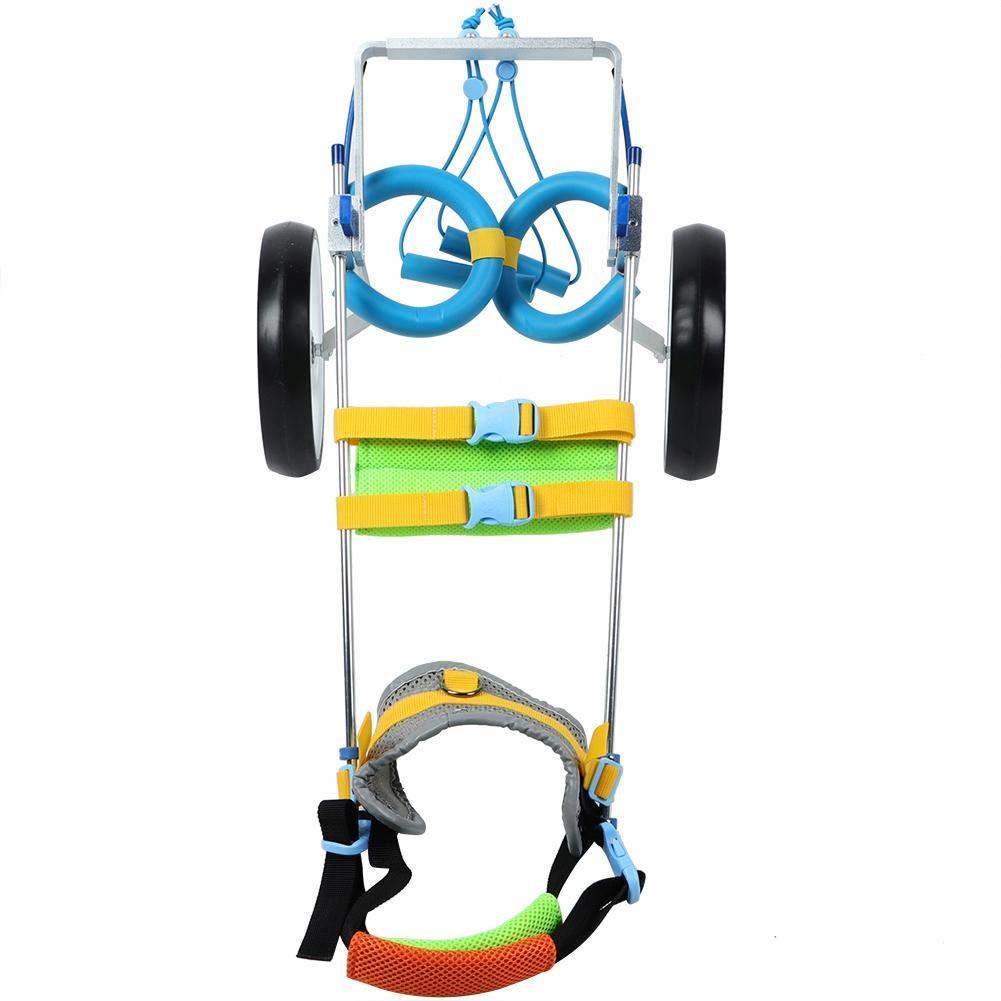 Ichiias Pet Wheelchair Aluminum Alloy Adjustable Rehabilitation Training Scooter for Disabled Dog