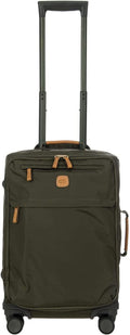 X Travel - Carry-On Luggage Bag with Spinner Wheels - 21 Inch - Luxury Luggage Bag - Olive