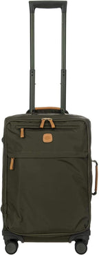 X Travel - Carry-On Luggage Bag with Spinner Wheels - 21 Inch - Luxury Luggage Bag - Olive