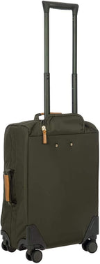 X Travel - Carry-On Luggage Bag with Spinner Wheels - 21 Inch - Luxury Luggage Bag - Olive