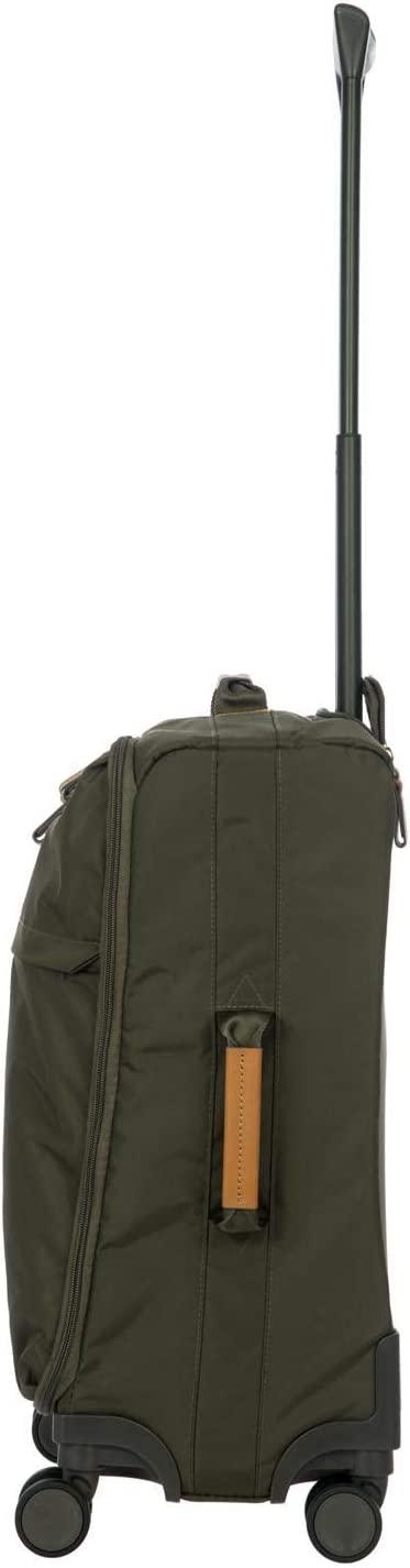 X Travel - Carry-On Luggage Bag with Spinner Wheels - 21 Inch - Luxury Luggage Bag - Olive