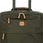 X Travel - Carry-On Luggage Bag with Spinner Wheels - 21 Inch - Luxury Luggage Bag - Olive