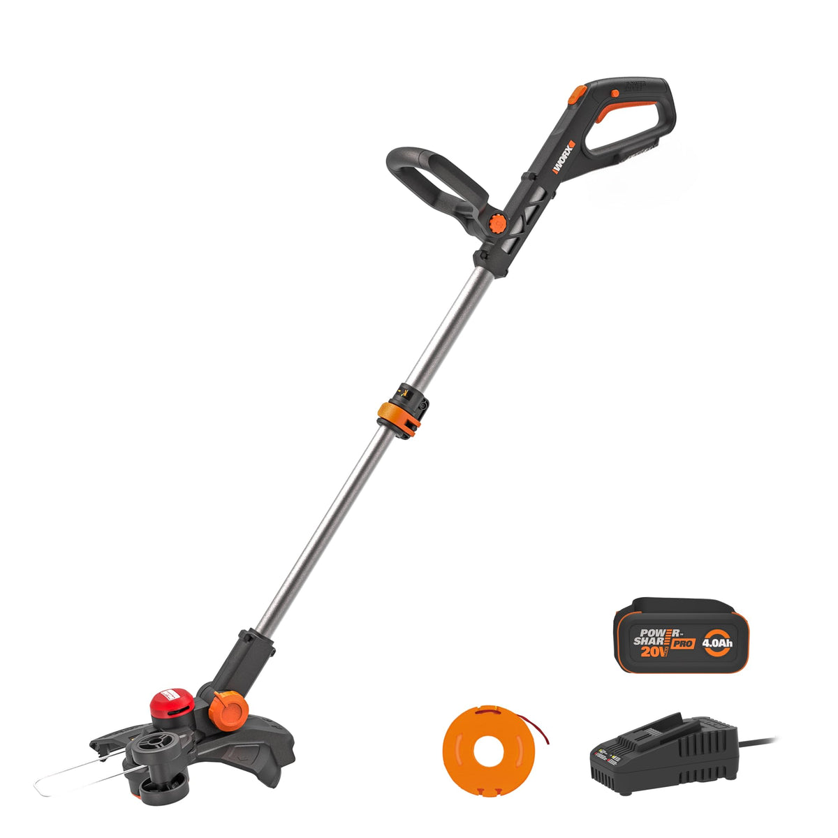 3 in 1 Cordless String Trimmer/Lawn Edger/Mini Mower, 13" Electric Weed Wacker with Command Feed, 20V Weed Eater with Brushless Motor, 4.0 Ah Battery &amp; Charger Included, WG173