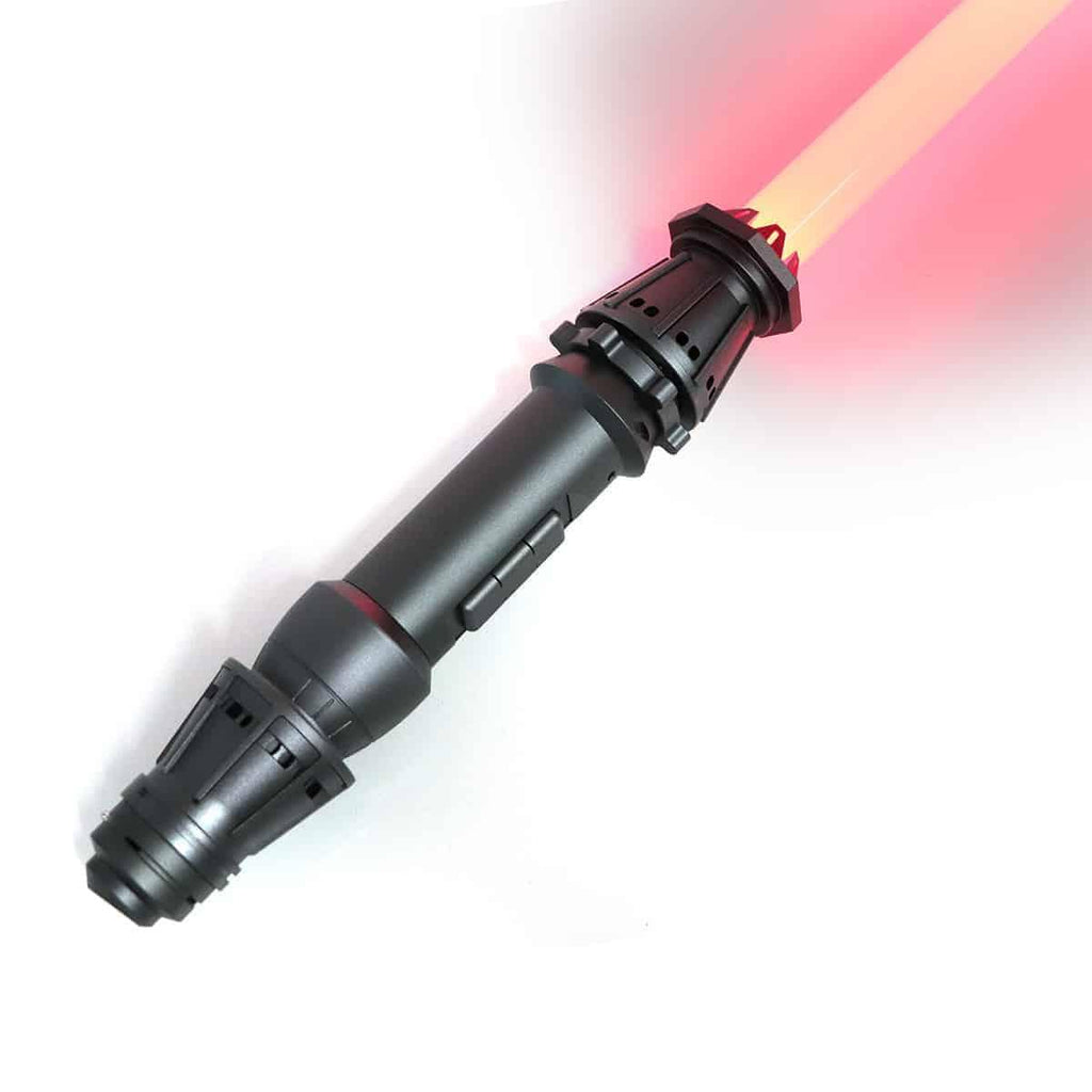 ZiaSabers RSW Neopixel Lightsaber with Xenopixel 2.0 Soundboard - Black Aluminum Hilt Star Wars Rey Skywalker Lightsabers - Strip LED with 12 Preset Colors and Smooth Swing Sounds