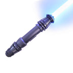 ZiaSabers RSW Neopixel Lightsaber with Xenopixel 2.0 Soundboard - Black Aluminum Hilt Star Wars Rey Skywalker Lightsabers - Strip LED with 12 Preset Colors and Smooth Swing Sounds