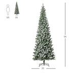 9 ft. Artificial Christmas Tree, Xmas Pencil Tree, Holiday Home Indoor Decoration for Party with Automatic Open