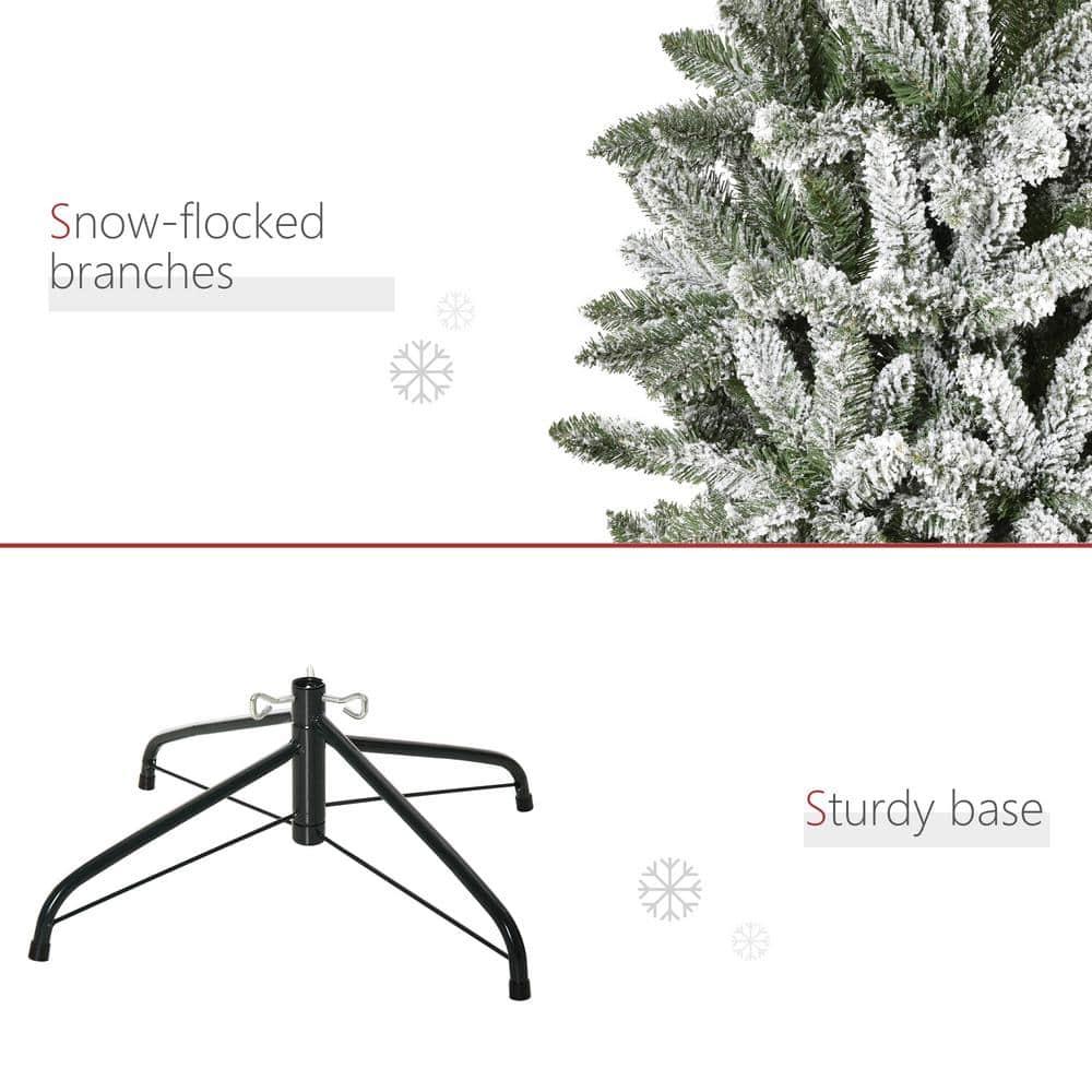 9 ft. Artificial Christmas Tree, Xmas Pencil Tree, Holiday Home Indoor Decoration for Party with Automatic Open