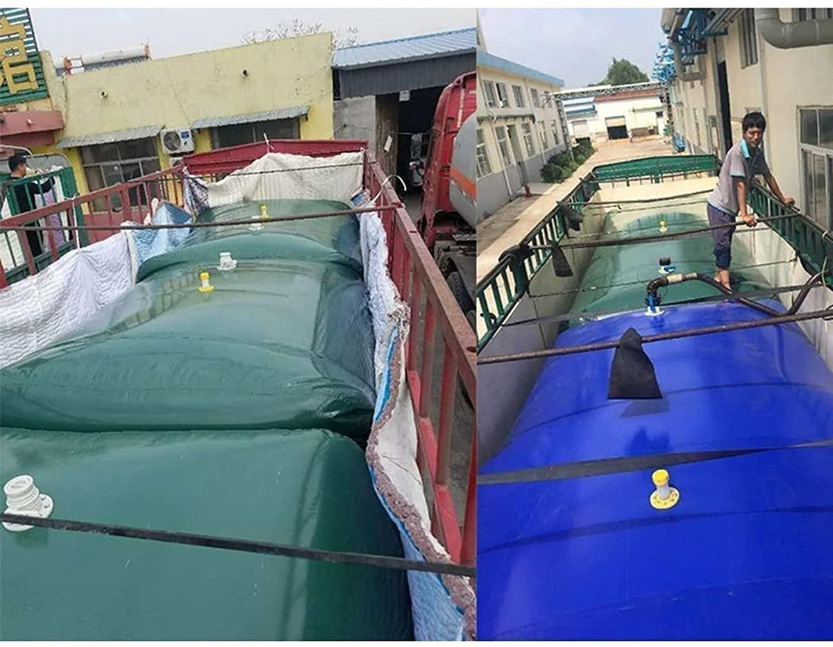 YJFENG Water Carrier Container, Foldable PVC Pressure-Resistant Water Storage Bag, Large Capacity Drought Prevention Carrier Water Tank, Transport Water Bladder for Garden Watering Irrigation