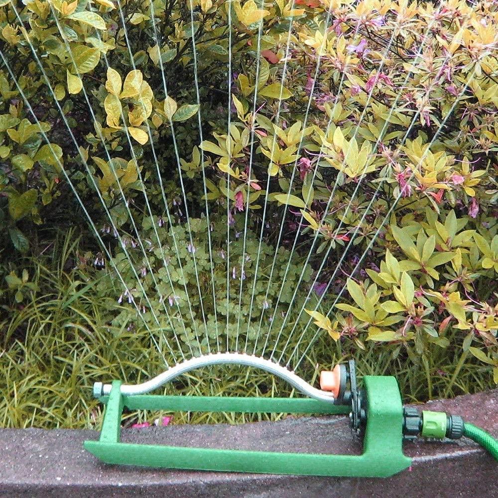 DJASM 18 Hole Lawn Watering Automatic Watering Device Swing Lawn Sprinkler Watering Garden Hose Water Flow Connector