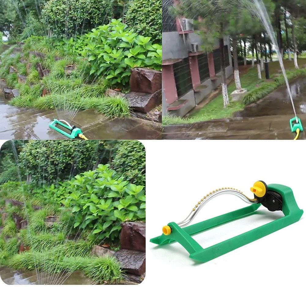 DJASM 18 Hole Lawn Watering Automatic Watering Device Swing Lawn Sprinkler Watering Garden Hose Water Flow Connector