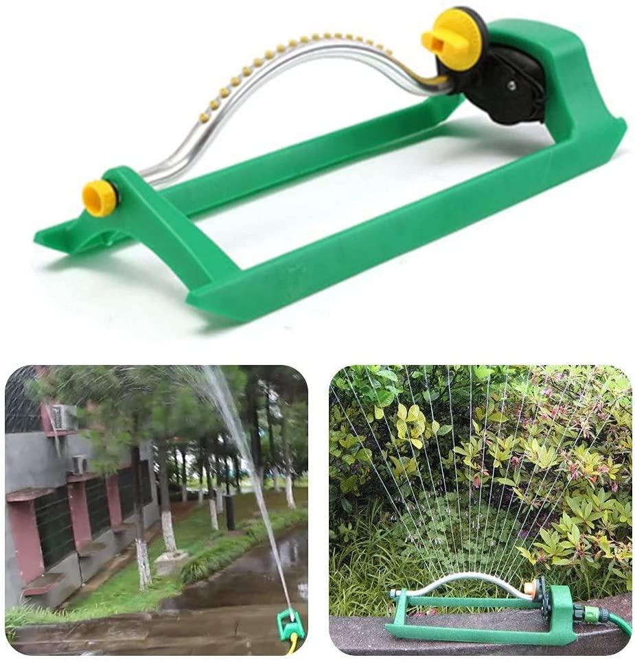 DJASM 18 Hole Lawn Watering Automatic Watering Device Swing Lawn Sprinkler Watering Garden Hose Water Flow Connector