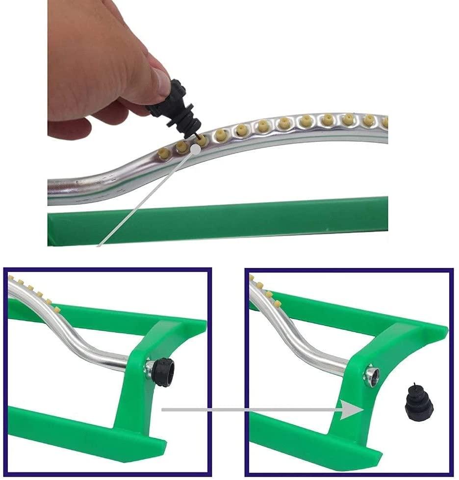 DJASM 18 Hole Lawn Watering Automatic Watering Device Swing Lawn Sprinkler Watering Garden Hose Water Flow Connector