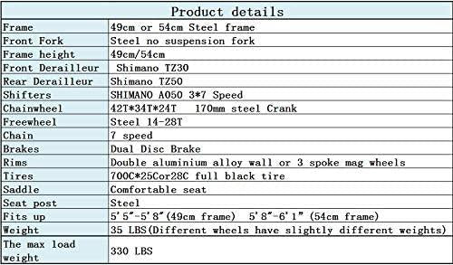 EUROBIKE OBK XC550 Road Bike 700C Wheels 21 Speed Disc Brake Mens or Womens Bicycle Cycling