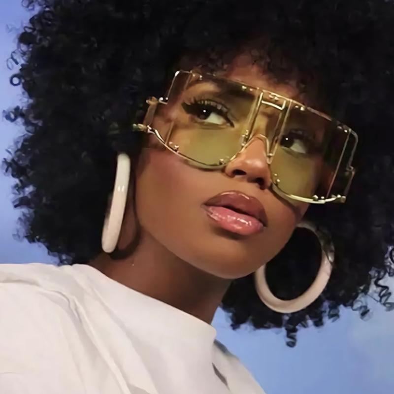 Sunglasses - Ladies Luxury Oversized Rivet Shades