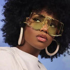 Sunglasses - Ladies Luxury Oversized Rivet Shades