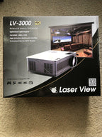 laser view lv3000 android smart 4k projector tv new in box