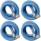 apache 98106501 2 inch diameter 20 foot pvc flexible pool hose, blue (4 pack)