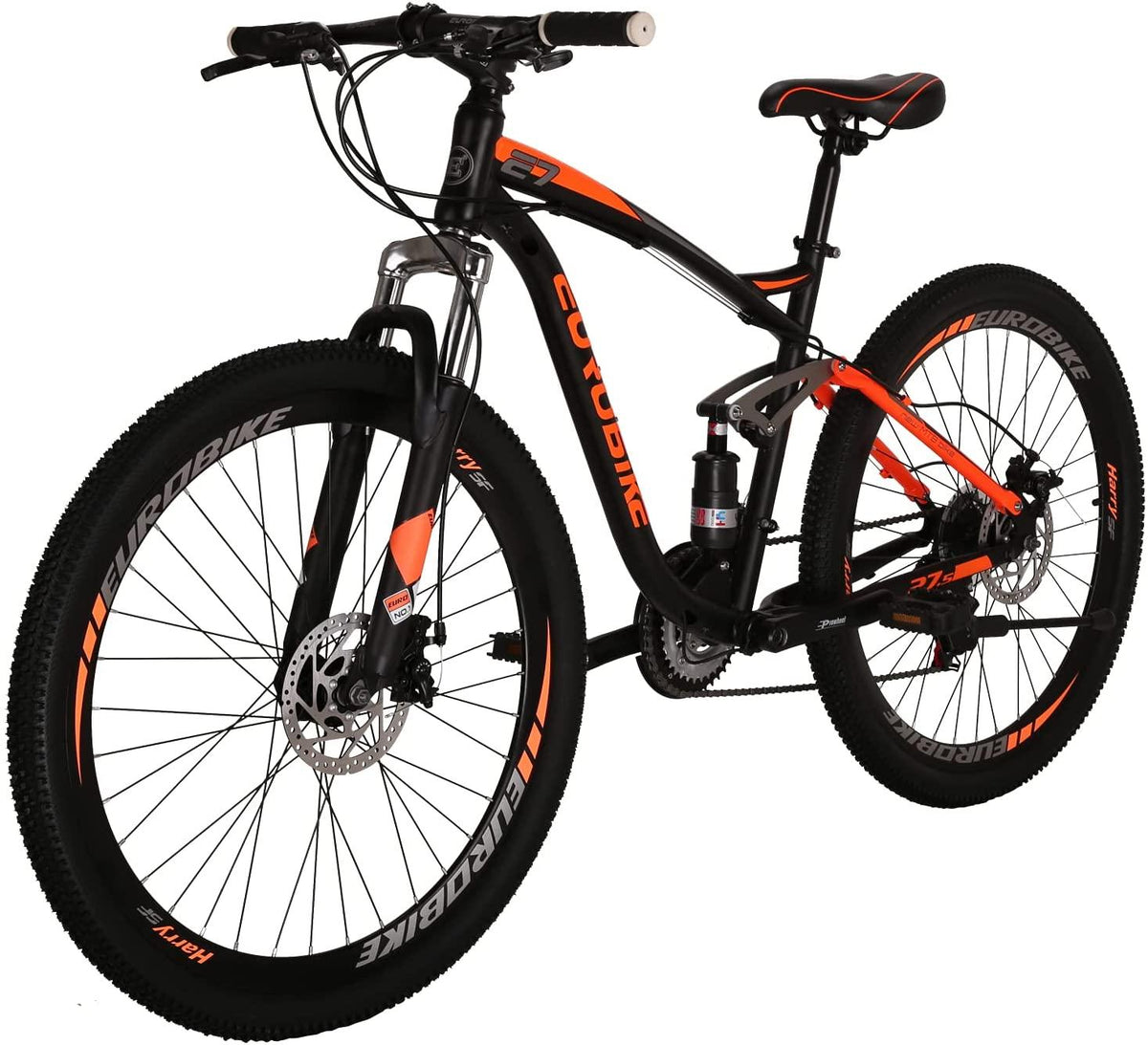 Eurobike E7 Mountain Bike 27.5 Inches Wheels Dual Suspension Mountain Bicycle 21 Speed MTB