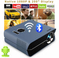 projector android 9.0 wifi led 4k cinema tv native 1080p blue-tooth airplay hdmi