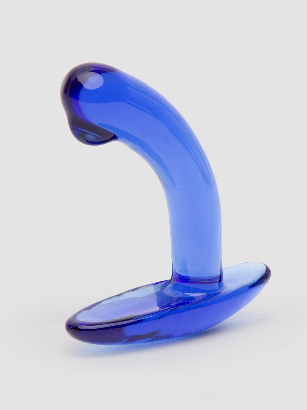 Lovehoney Sensual Glass Booty Buddy Butt Plug, Blue