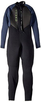 ONeill Wetsuits ONeill Youth Reactor-2 3/2mm Back Zip Full Wetsuit, Black/Slate, 4