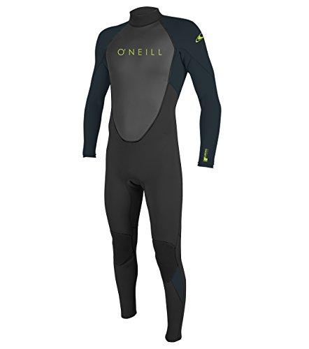 ONeill Wetsuits ONeill Youth Reactor-2 3/2mm Back Zip Full Wetsuit, Black/Slate, 4