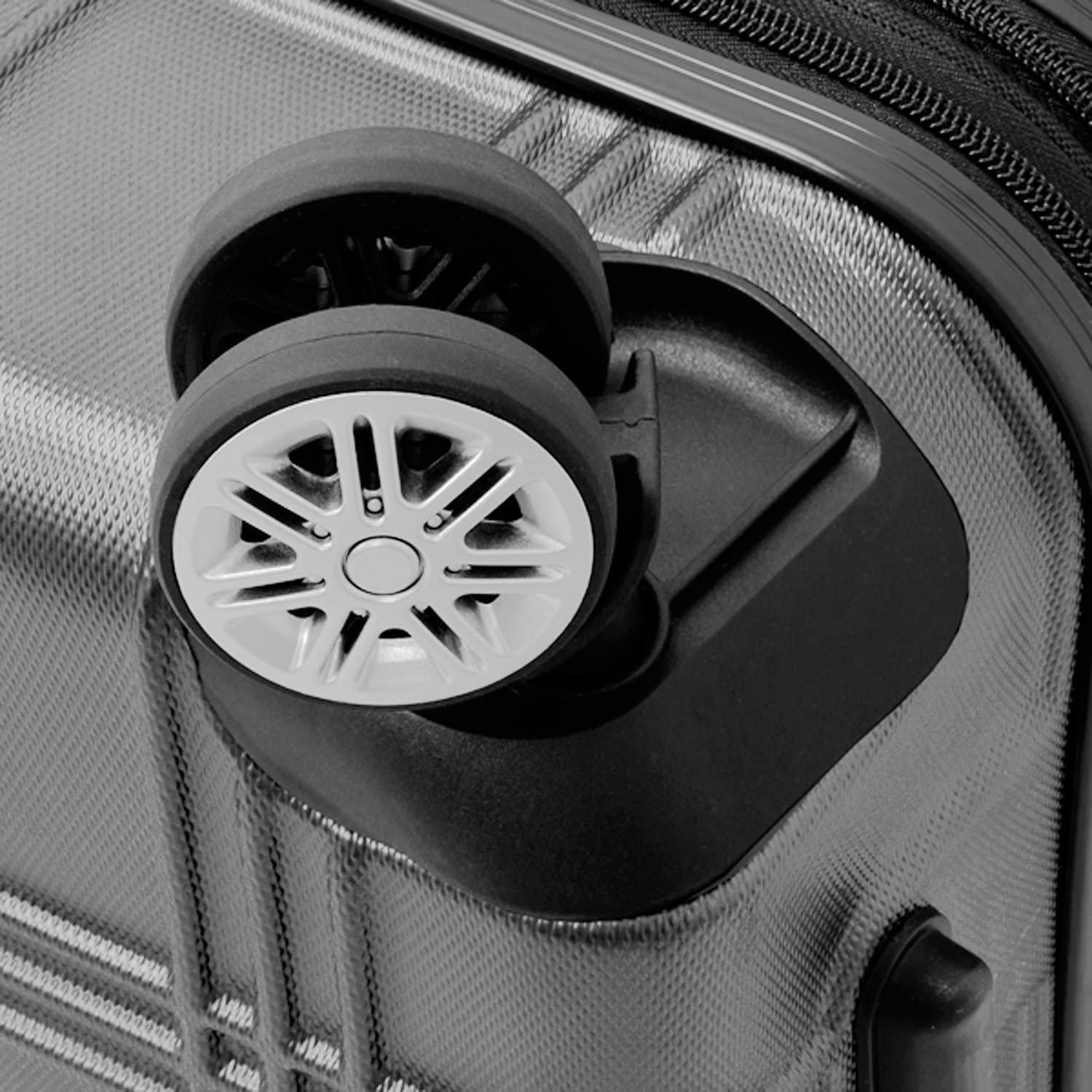 Kingsbury Expandable Hardside Spinner Luggage, Titanium, Checked-Large 29-Inch