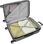 Kingsbury Expandable Hardside Spinner Luggage, Titanium, Checked-Large 29-Inch