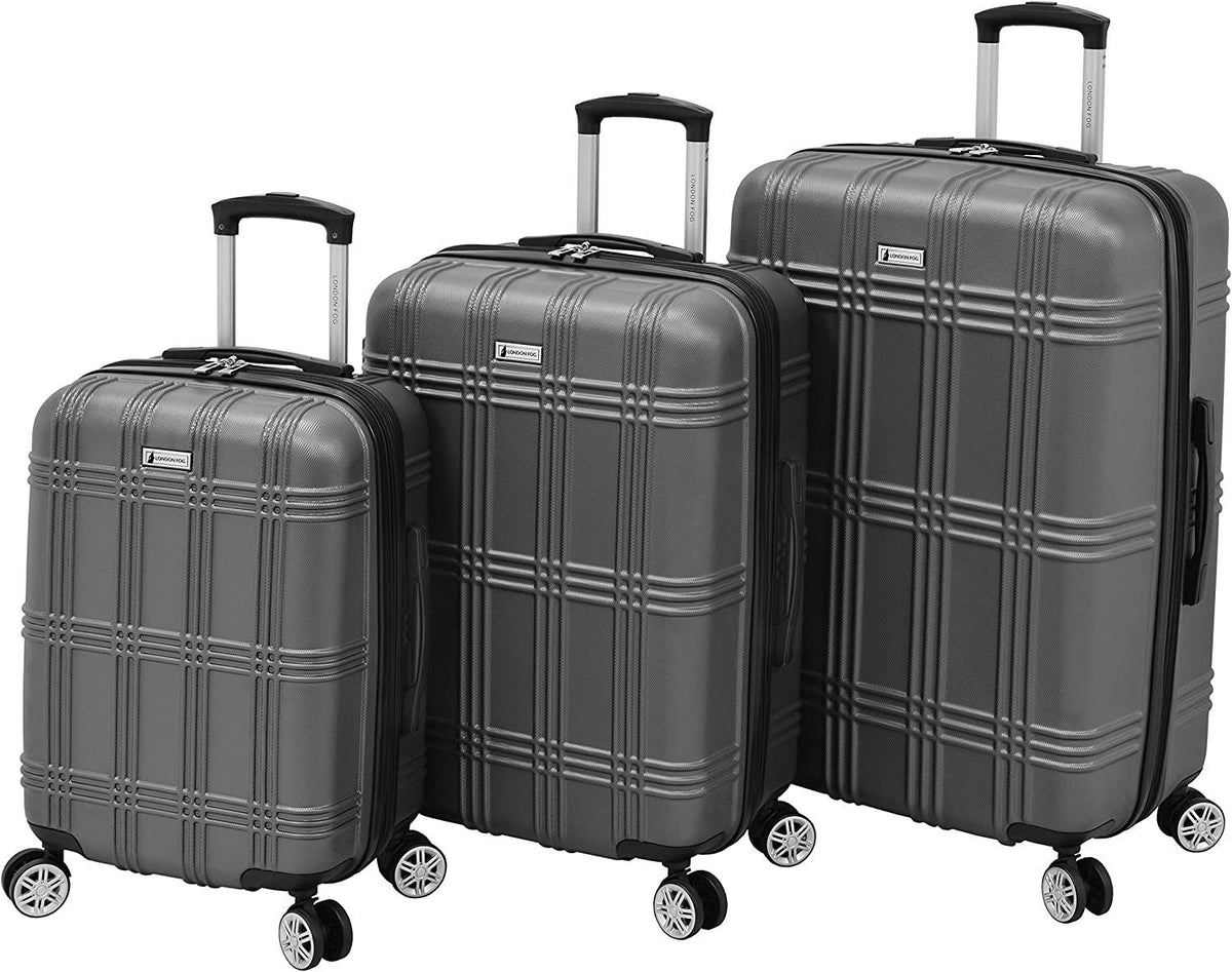 Kingsbury Expandable Hardside Spinner Luggage, Titanium, Checked-Large 29-Inch