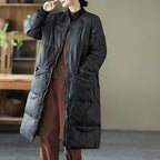 autumn thick warm duck down coat